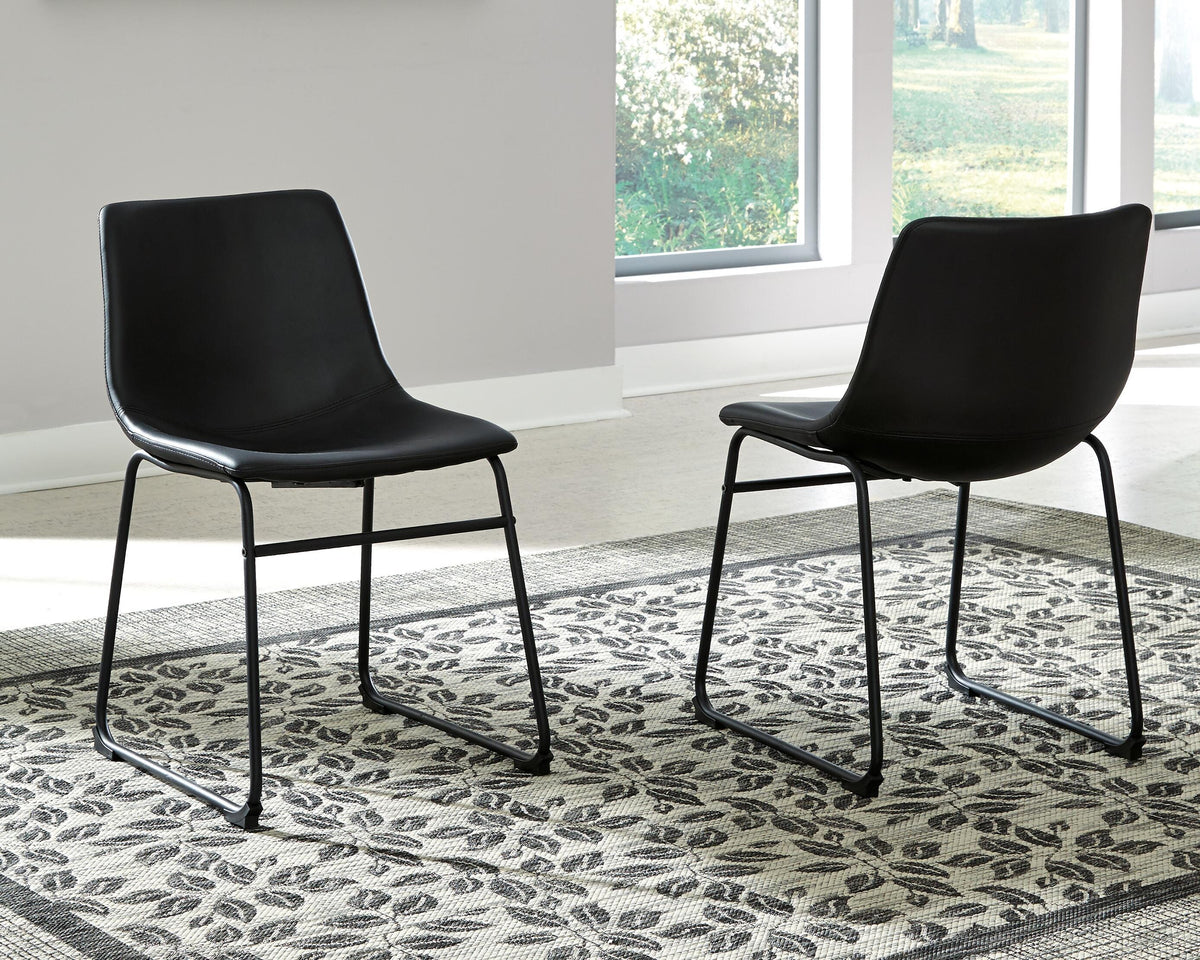 Centiar Dining UPH Side Chair (2/CN) Faux Leather