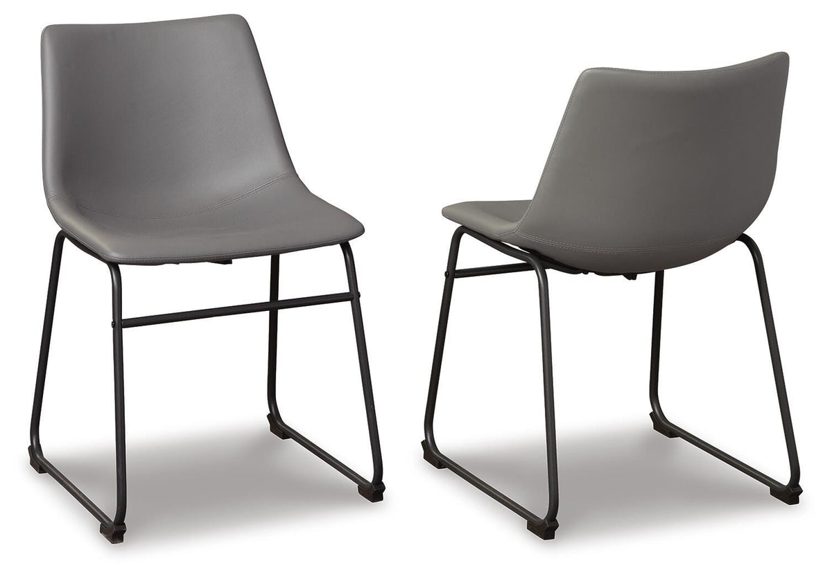 Centiar Dining UPH Side Chair (2/CN) Faux Leather