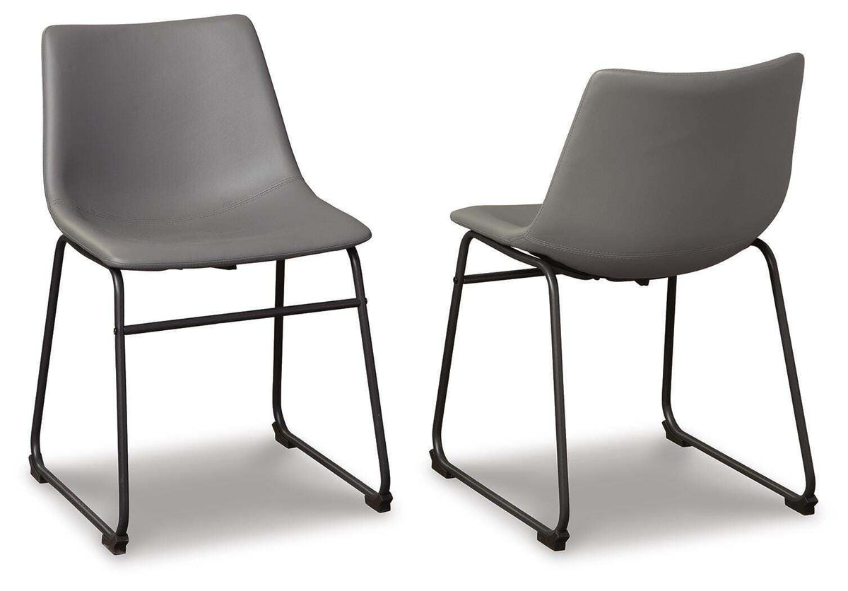 Centiar Dining UPH Side Chair (2/CN) Faux Leather