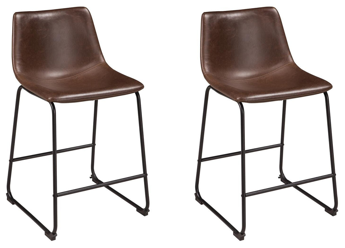 Centiar Upholstered Barstool (2/CN) Faux Leather