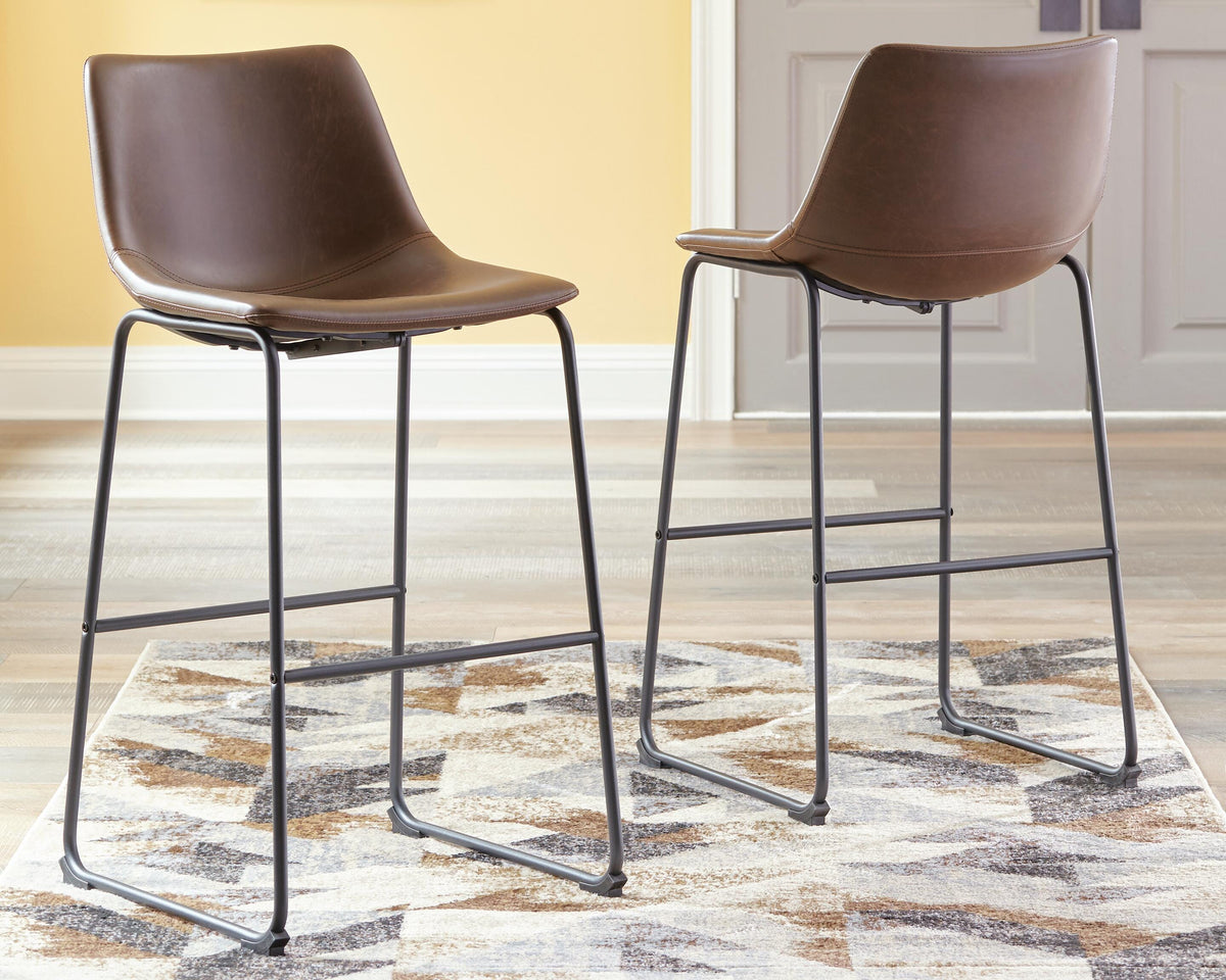 Centiar Upholstered Barstool (2/CN) Faux Leather