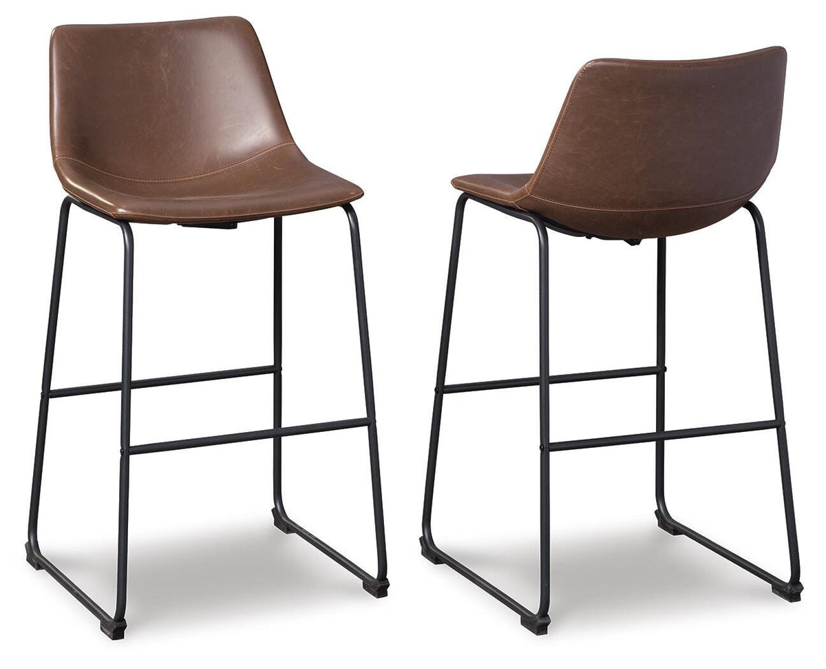 Centiar Upholstered Barstool (2/CN) Faux Leather