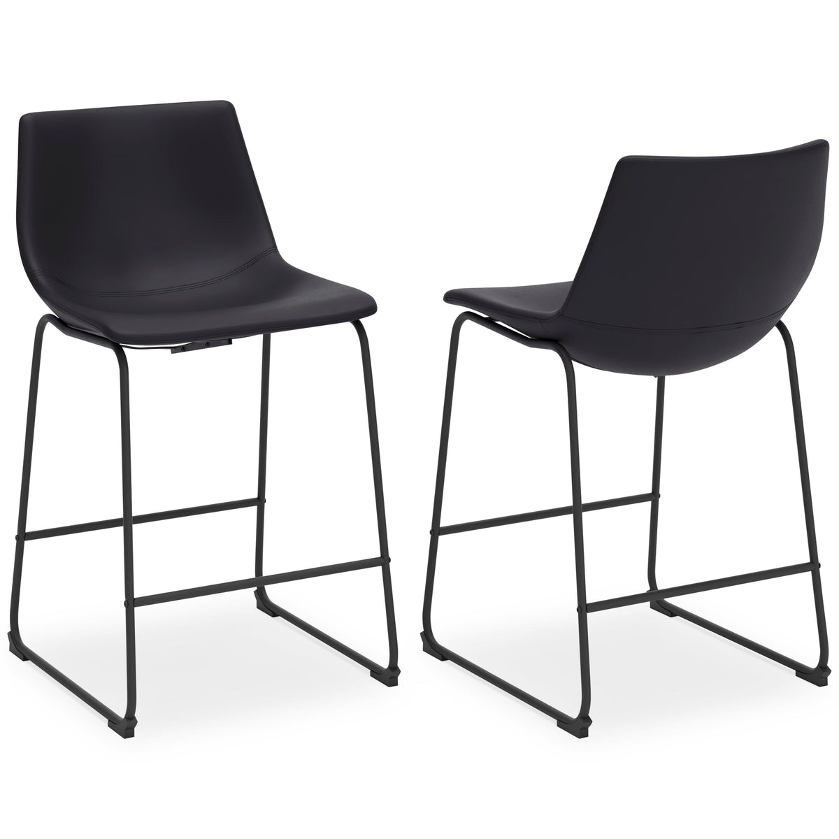 Centiar Upholstered Barstool (2/CN) Faux Leather