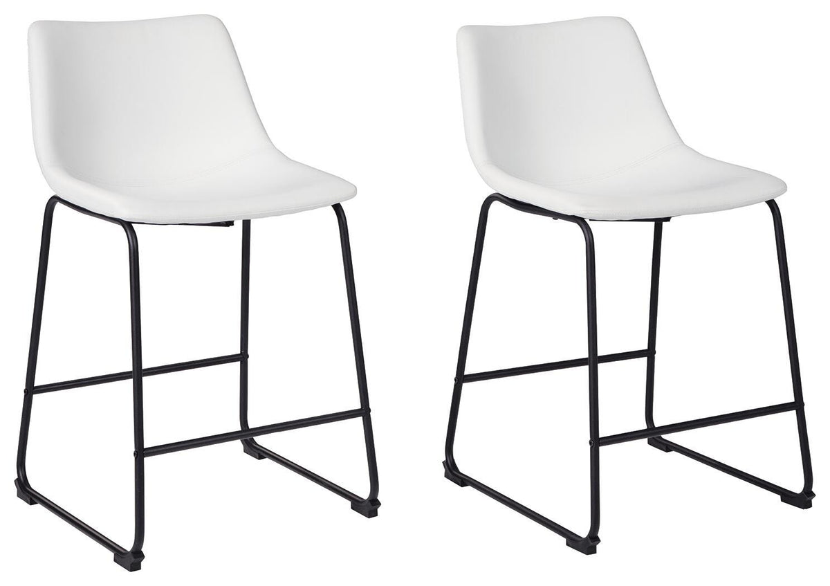Centiar Upholstered Barstool (2/CN) Faux Leather