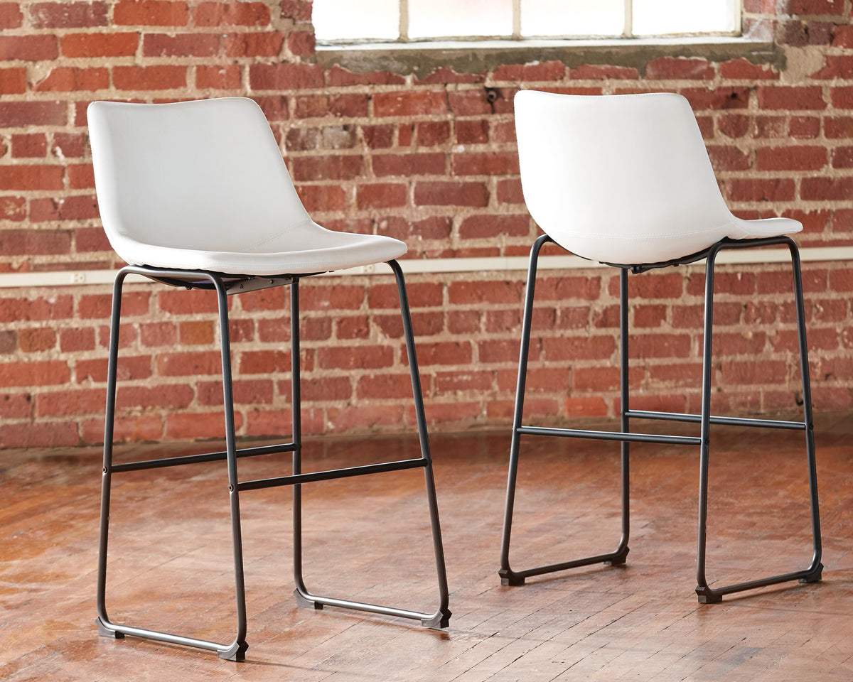 Centiar Upholstered Barstool (2/CN) Faux Leather