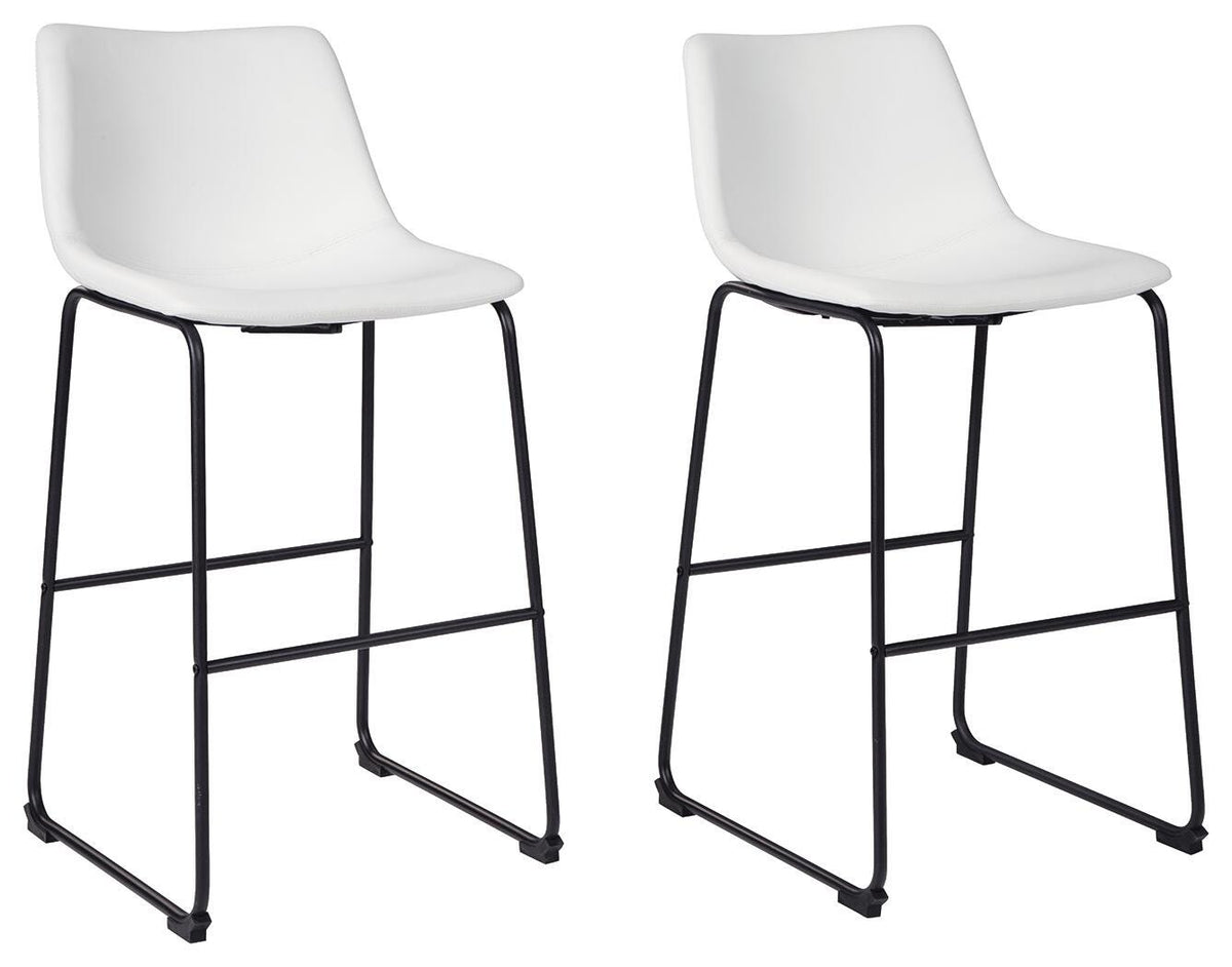 Centiar Upholstered Barstool (2/CN) Faux Leather