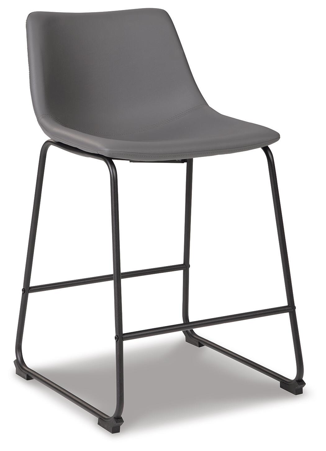 Centiar Upholstered Barstool (2/CN) Faux Leather