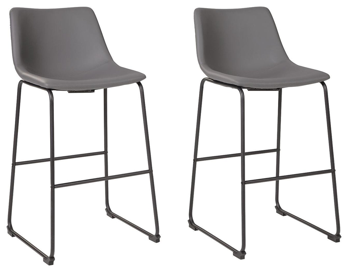 Centiar Upholstered Barstool (2/CN) Faux Leather