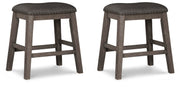 Caitbrook Upholstered Stool (2/CN)