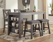 Caitbrook Counter Height Dining Table and 4 Barstools
