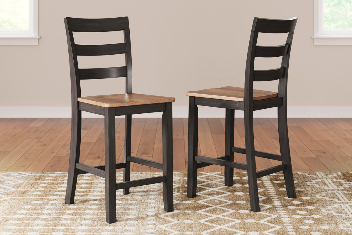 Gesthaven Barstool (2/CN) - Natural/Brown