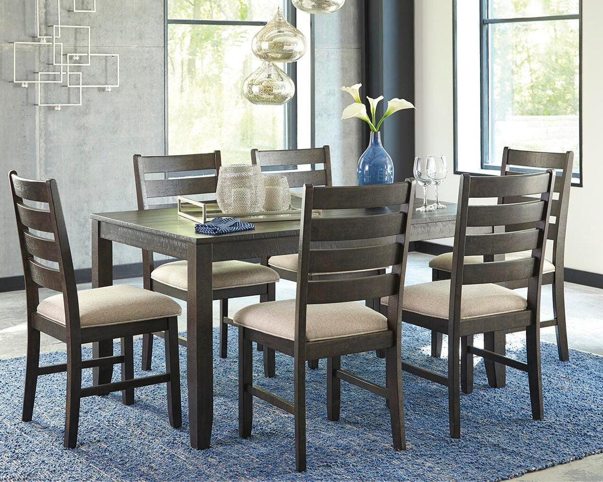 Rokane Dining Room Table Set (7/CN) Synthetic