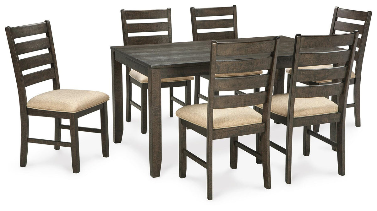 Rokane Dining Room Table Set (7/CN) Synthetic