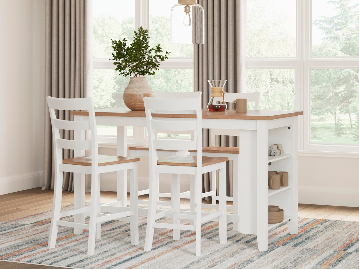 Gesthaven Barstool (2/CN) - Natural/White