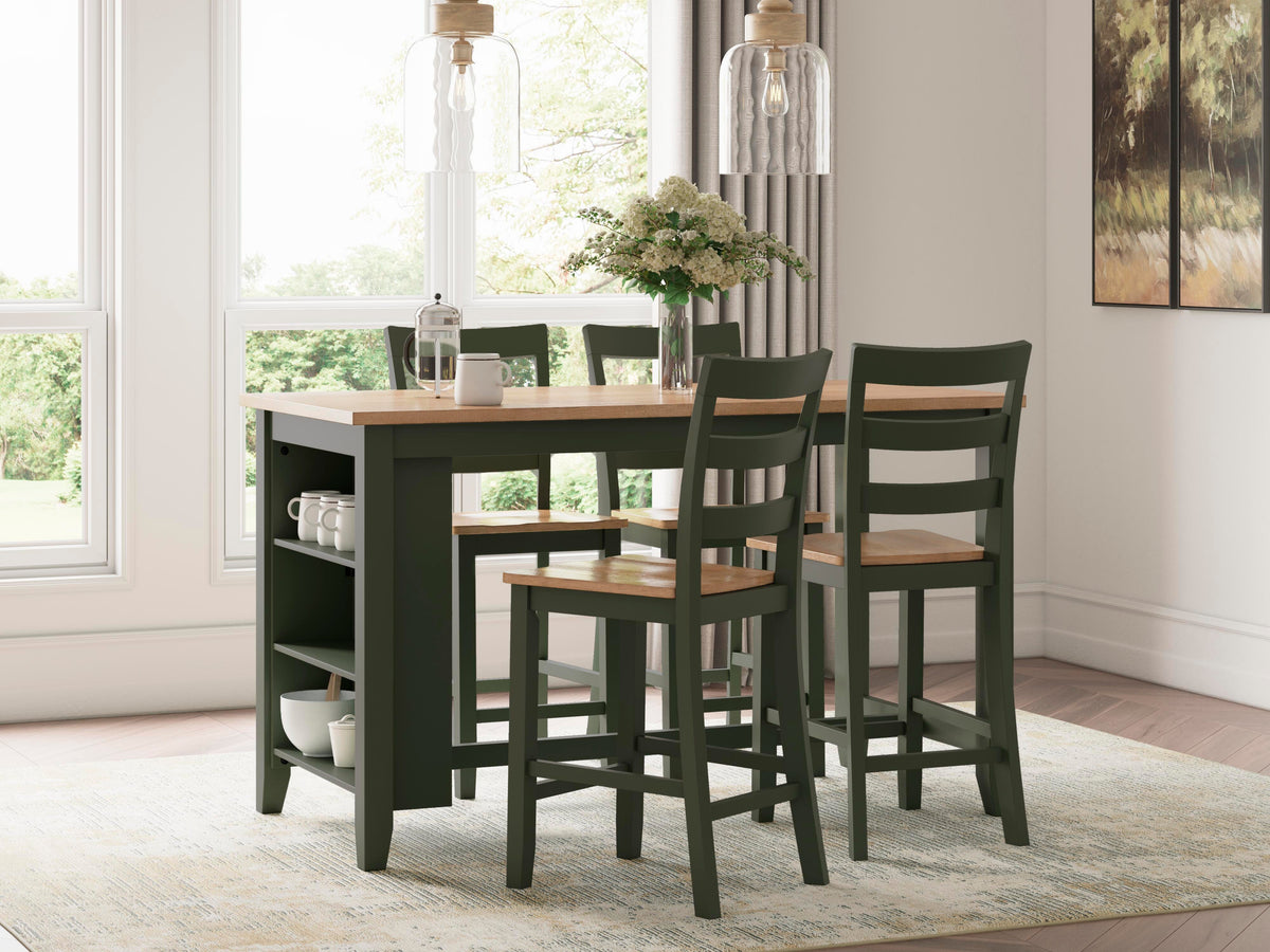 Gesthaven Barstool (2/CN) - Natural/Green