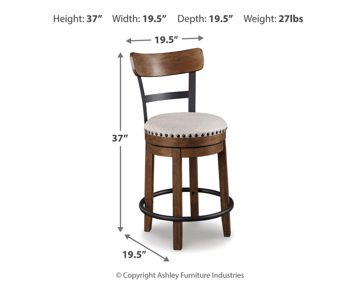 Valebeck Counter Height Dining Table and 6 Barstools