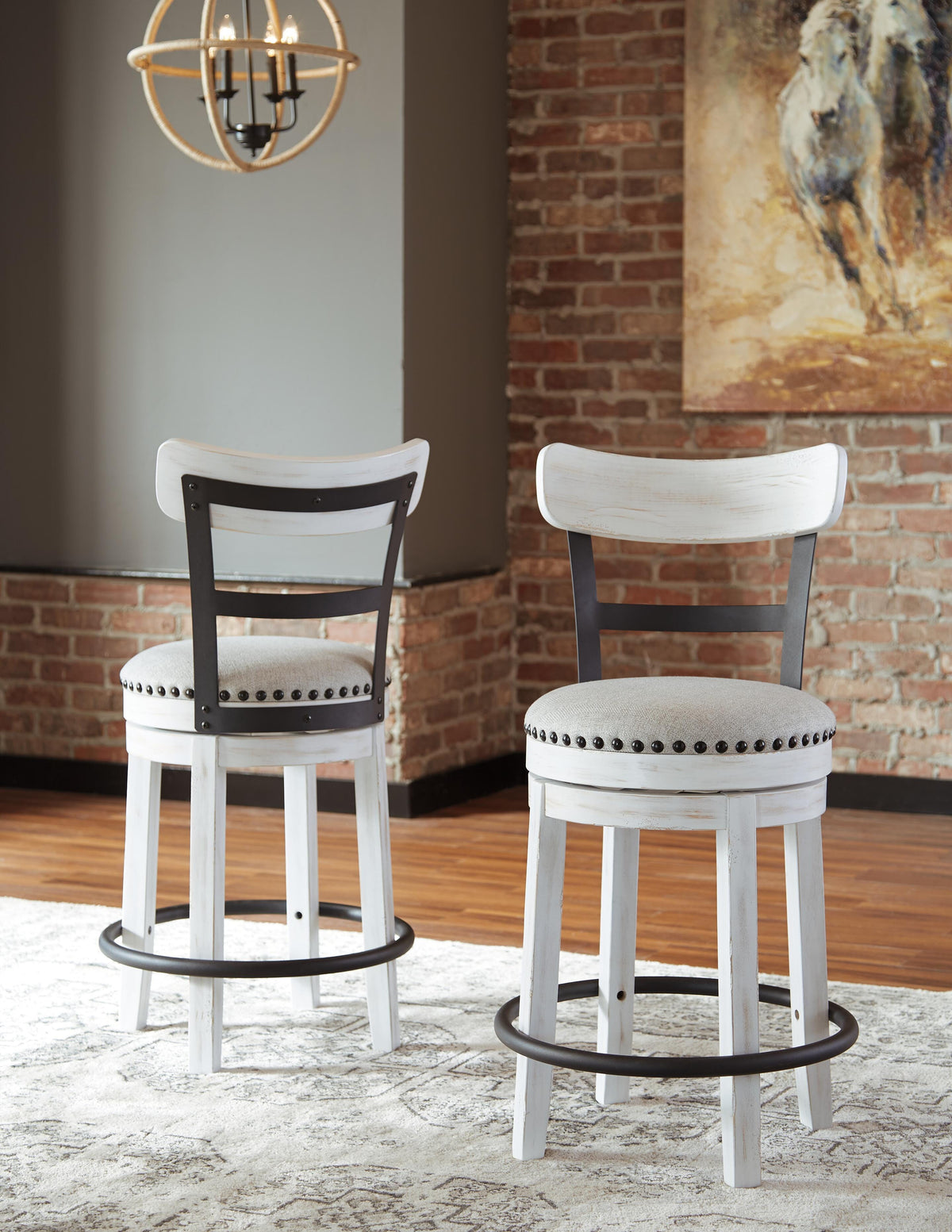 Valebeck Counter Height Dining Table and 6 Chairs