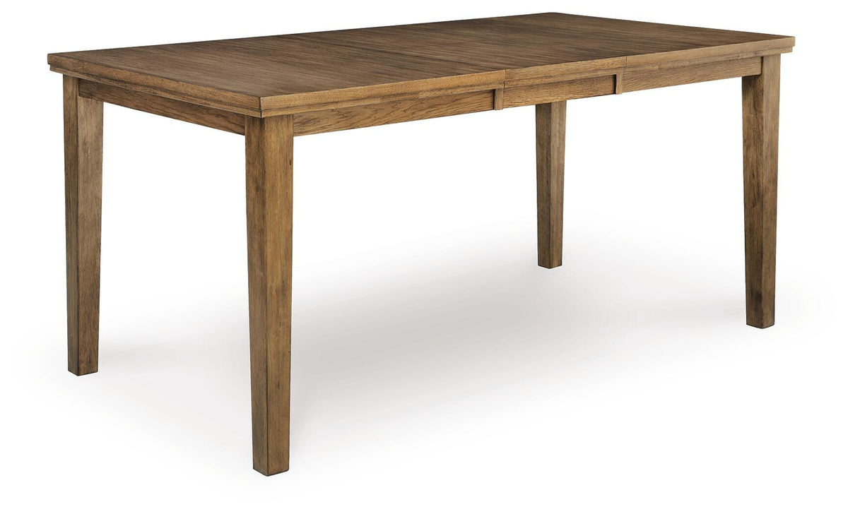 Urbinforte Counter Height Extension Dining Table and 4 Barstools