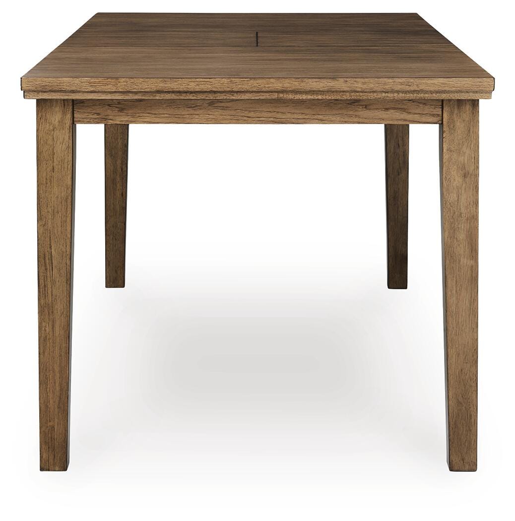 Urbinforte Counter Height Extension Dining Table and 4 Barstools