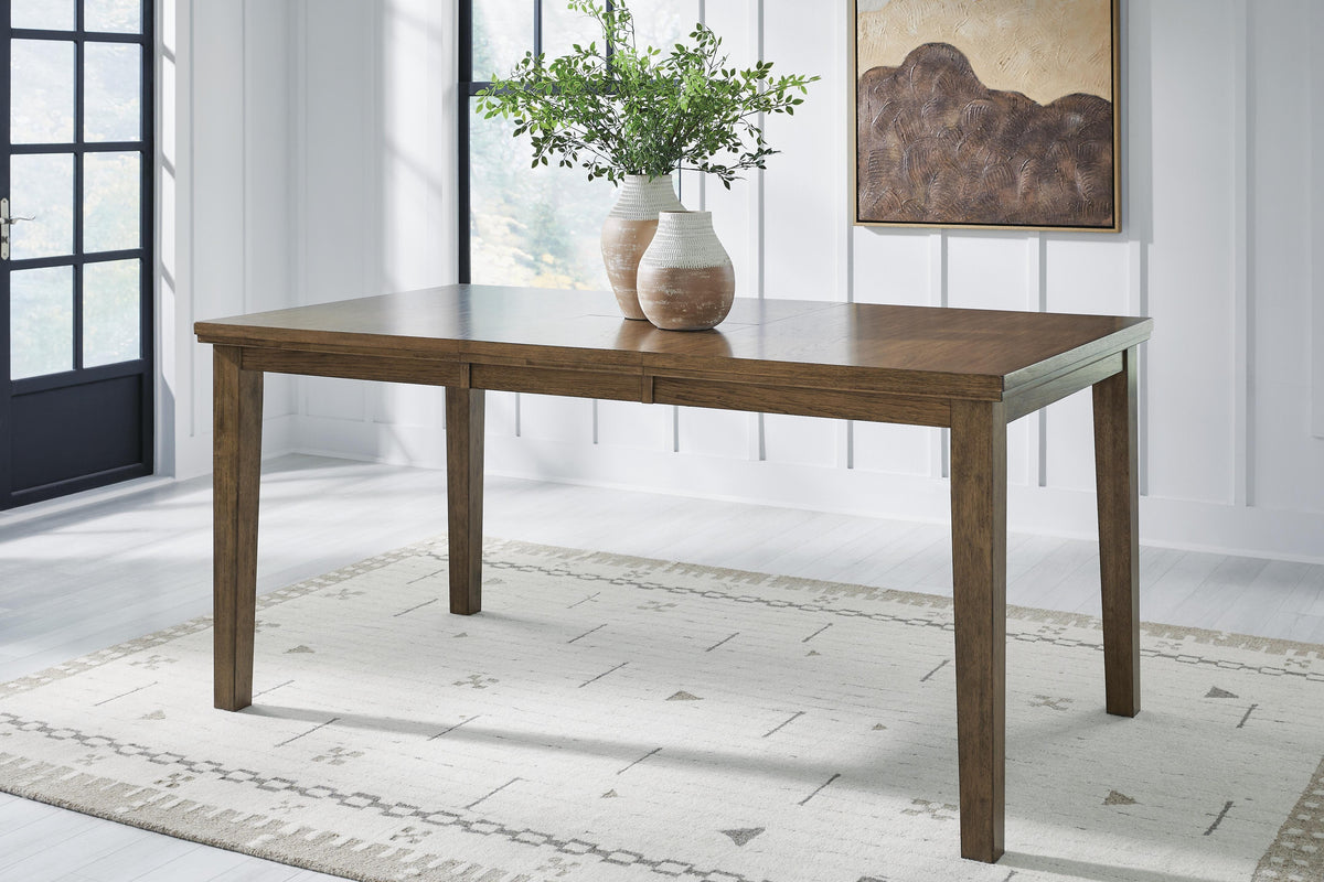 Urbinforte Counter Height Extension Dining Table and 4 Barstools