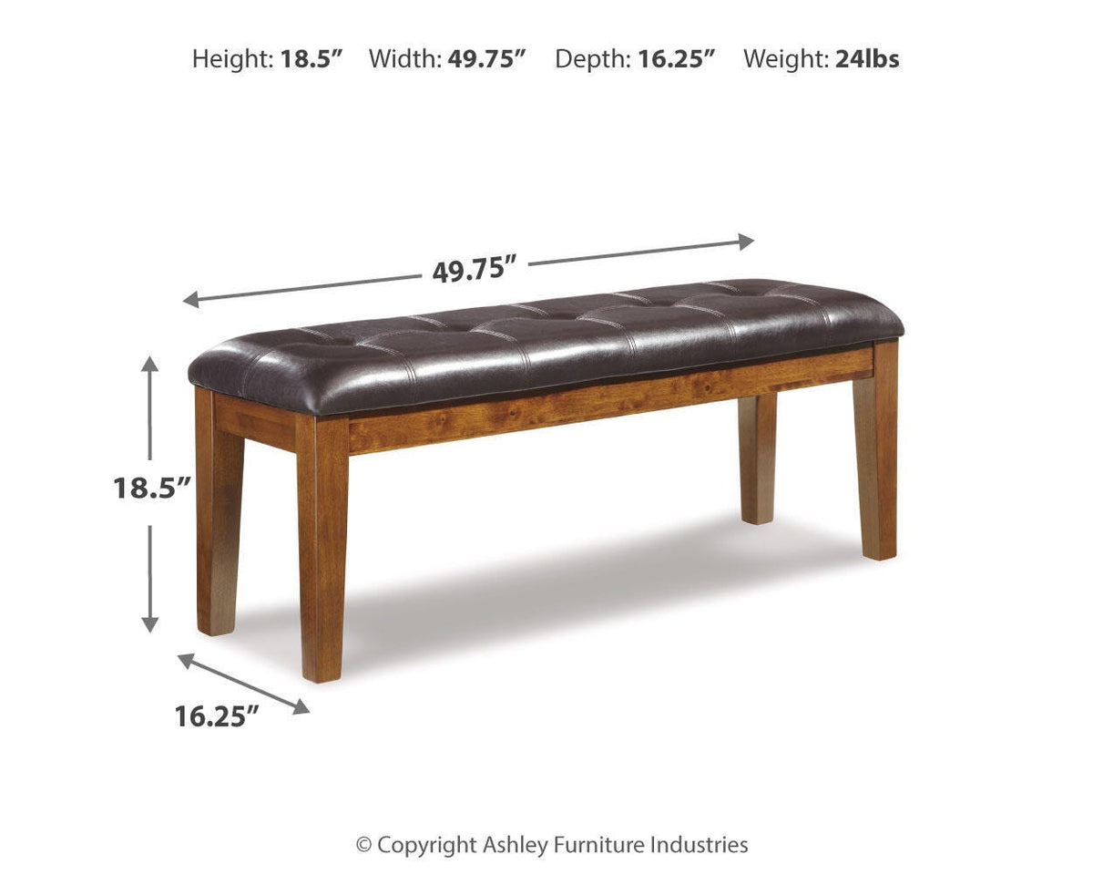 Ralene Dining Table and 6 Chairs and Bench