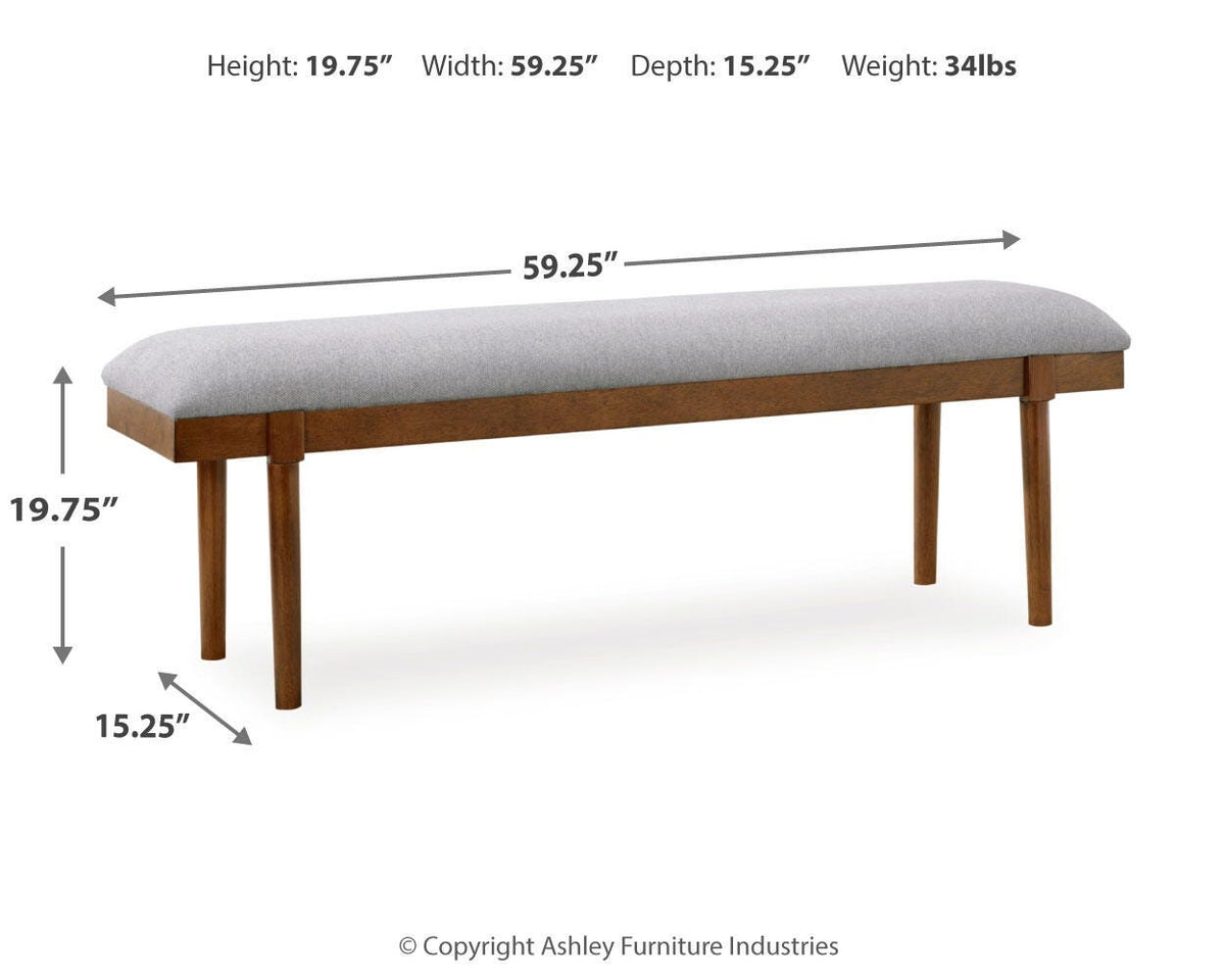 Lyncott Extension Dining Table, 4 Chairs and Bench