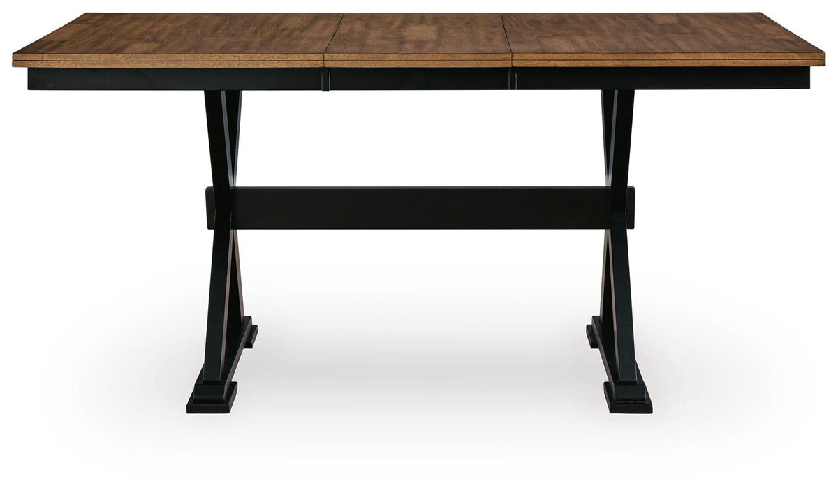 Wildenauer Counter Height Extension Dining Table and 4 Barstools