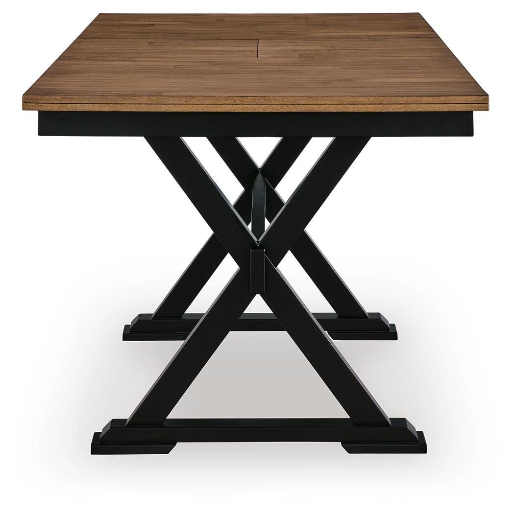 Wildenauer Counter Height Extension Dining Table and 4 Barstools
