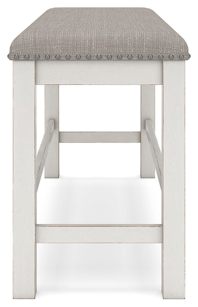 Robbinsdale Counter Height Dining Table, 4 Barstools and Bench