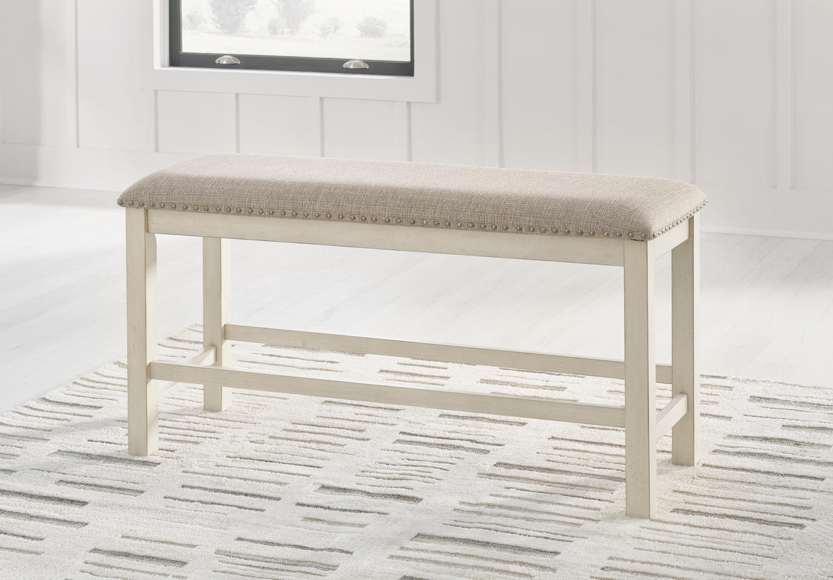 Robbinsdale Counter Height Dining Table, 4 Barstools and Bench