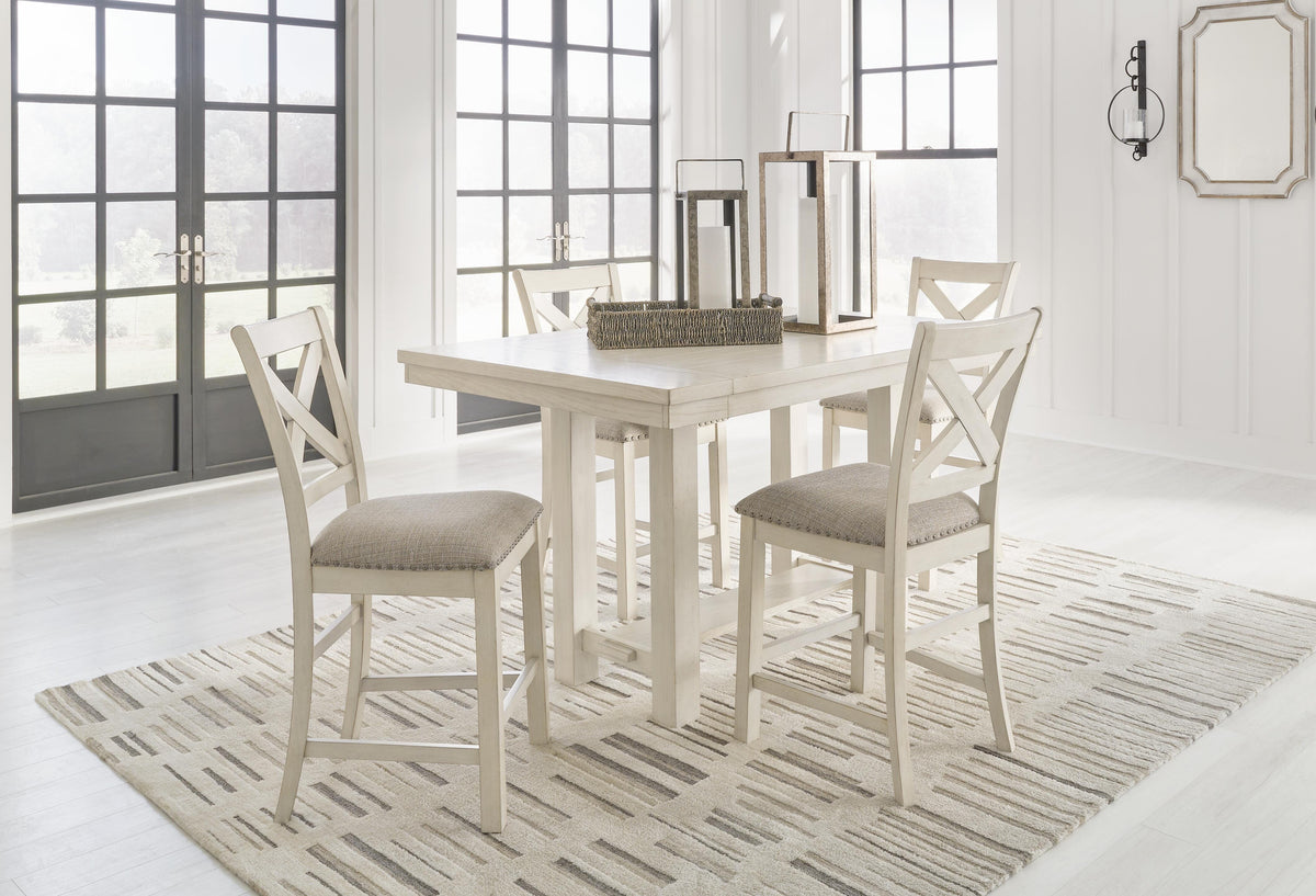 Robbinsdale Counter Height Dining Table and 4 Barstools