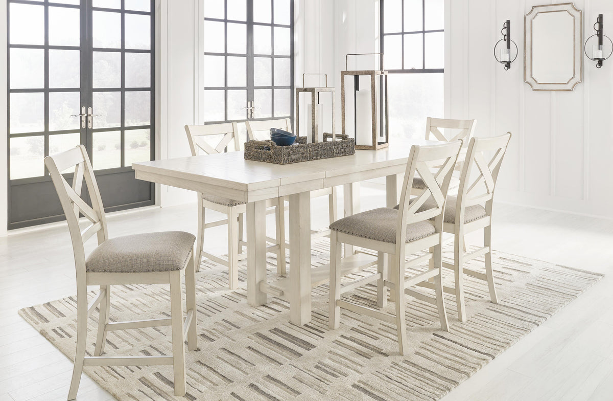Robbinsdale Counter Height Dining Table and 6 Barstools