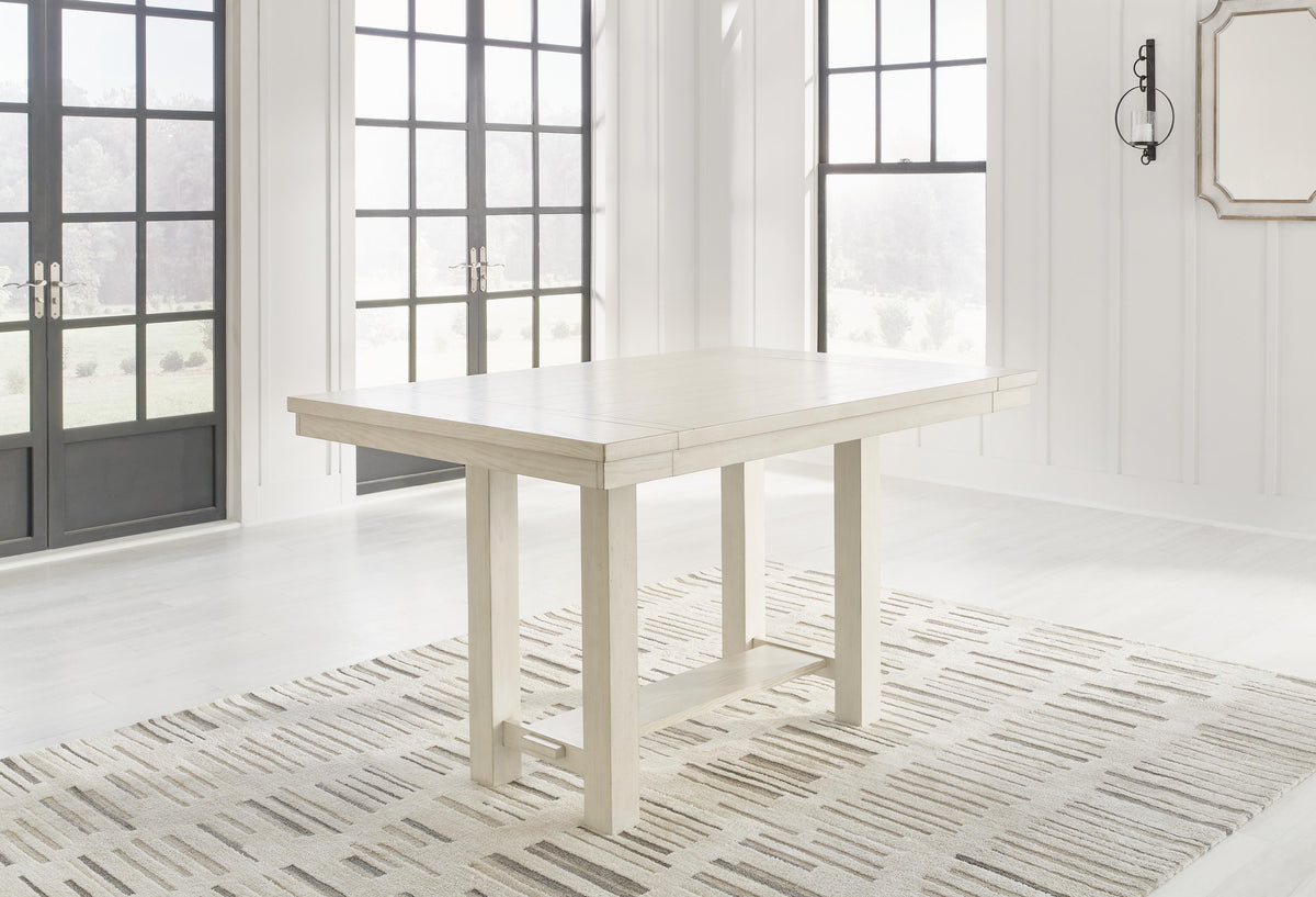 Robbinsdale Counter Height Dining Table, 4 Barstools and Bench