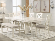 Robbinsdale Dining Table, 4 Chairs and Bench