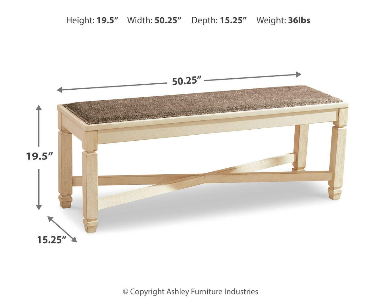 Bolanburg Dining Table, 6 Chairs, and Bench