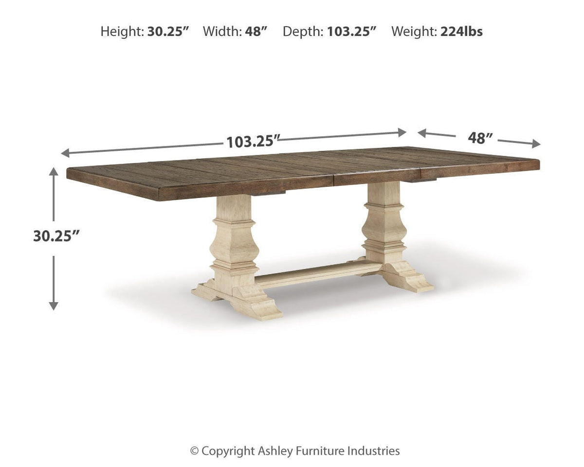 Bolanburg Extension Dining Table, 4 Chairs and Bench