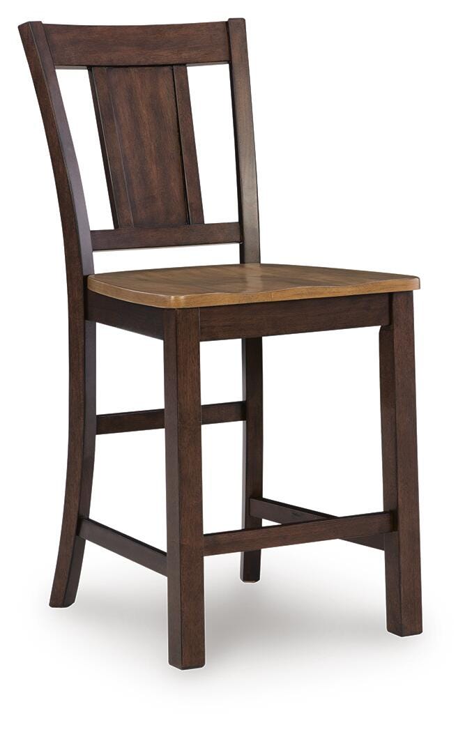 Rylandeen Counter Height Extension Dining Table and 4 Barstools