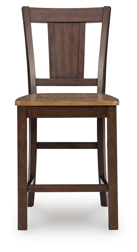 Rylandeen Counter Height Extension Dining Table 4 Barstools and Bench