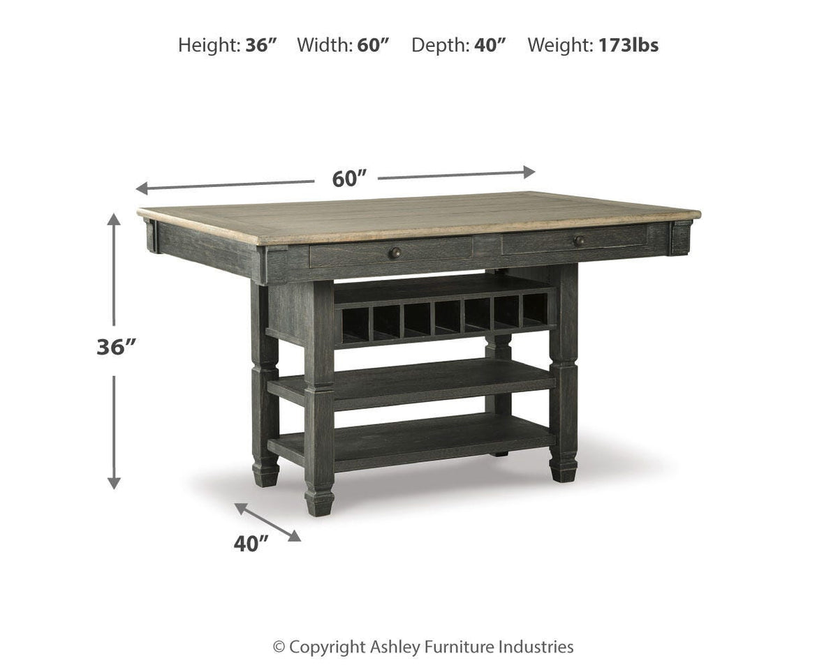 Tyler Creek Counter Height Dining Table with 4 Barstools
