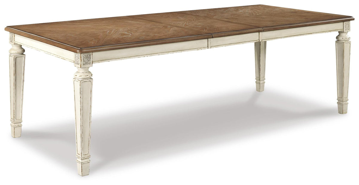 Realyn Extension Dining Table and 4 Chairs