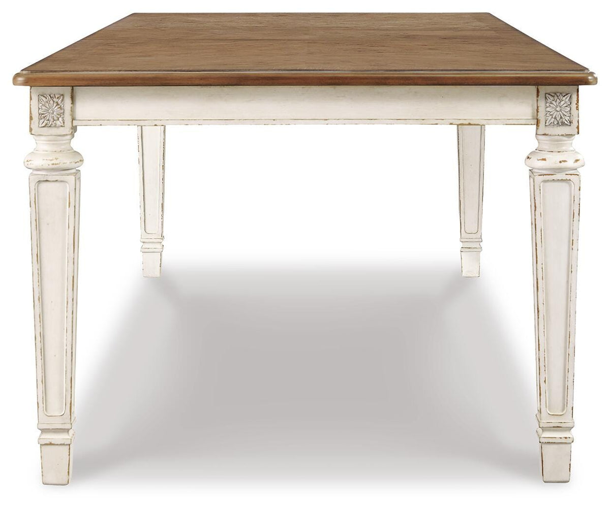 Realyn Extension Dining Table and 4 Chairs