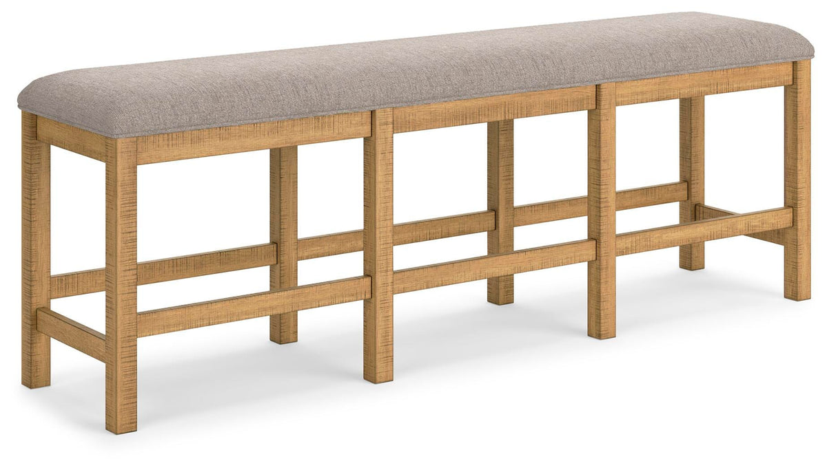 Havonplane Counter Height Dining Table and 4 Barstools and Bench