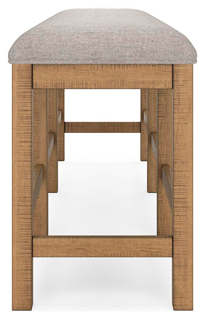 Havonplane Counter Height Dining Table, 6 Barstools and Bench