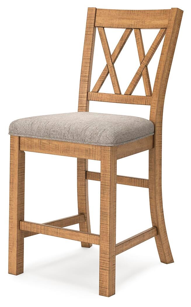 Havonplane Counter Height Extension Dining Table 4 Barstools and Bench