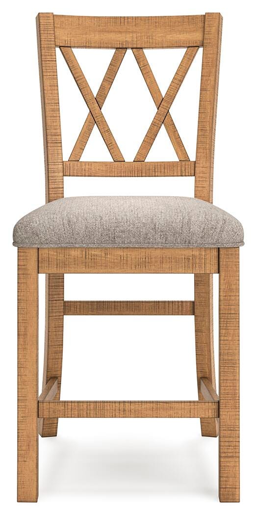Havonplane Counter Height Extension Dining Table 4 Barstools and Bench
