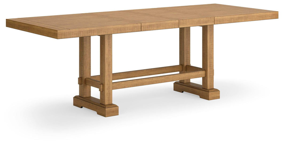 Havonplane Counter Height Extension Dining Table 4 Barstools and Bench