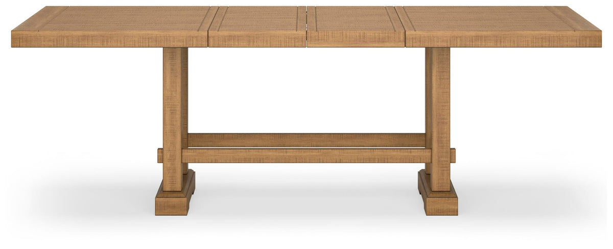 Havonplane Counter Height Extension Dining Table 4 Barstools and Bench