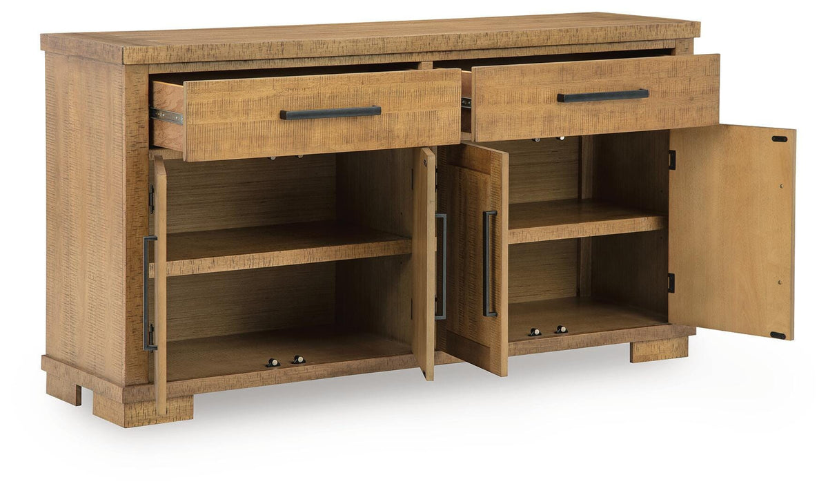 Havonplane Counter Height Dining Table and 4 Barstools and Bench with Storage