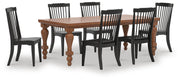 Greddinton Dining Table and 6 Chairs