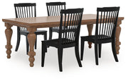 Greddinton Dining Table and 4 Chairs